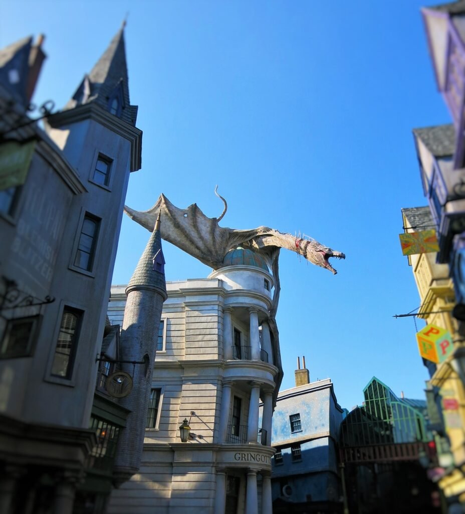 Harry potter, Gringotts, Dragon image.